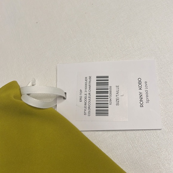 NWT Ronny Kobo ERO TOP - CHARTRUSE - Picture 4 of 7